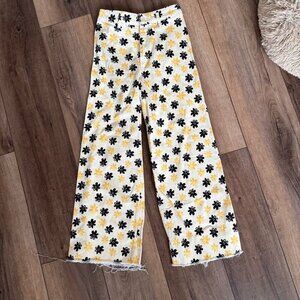 Zara Yellow And Black Floral